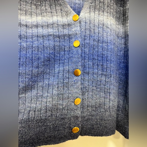 NWT Lea & Viola Puff Shoulder Cardigan - Picture 6 of 9